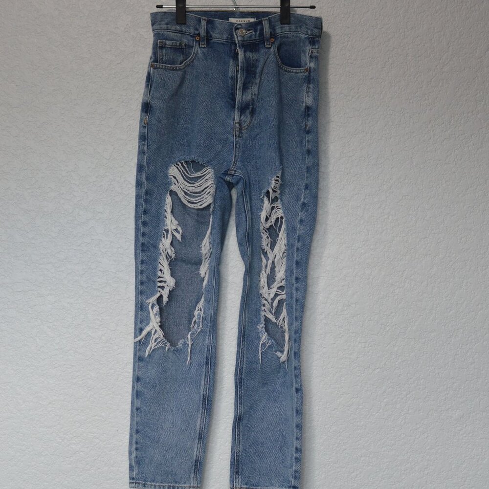 Womens PacSun Stonewashed High Waisted Jeans